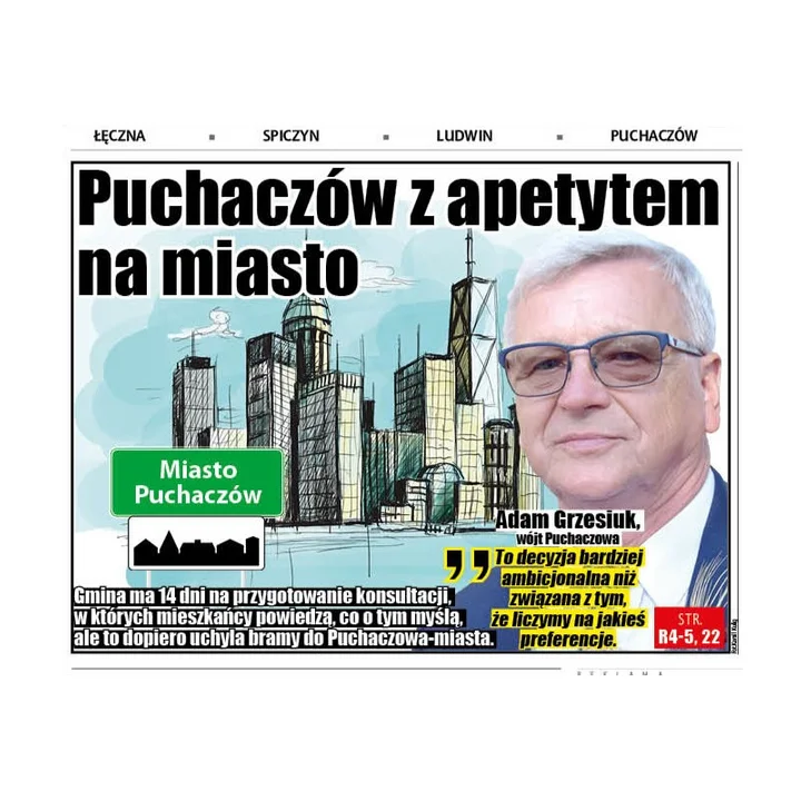 Puchaczów z apetytem na miasto - Zdjęcie główne