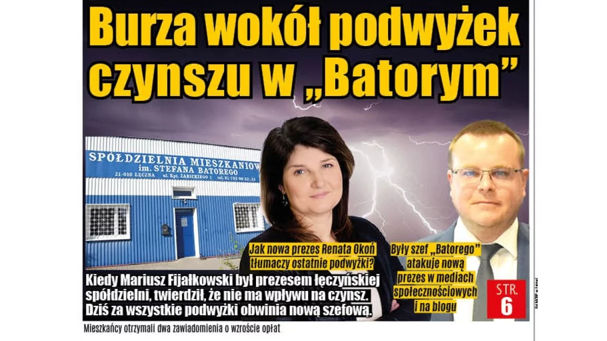 Łęczna: Burza wokół podwyżek czynszu w "Batorym" - Zdjęcie główne