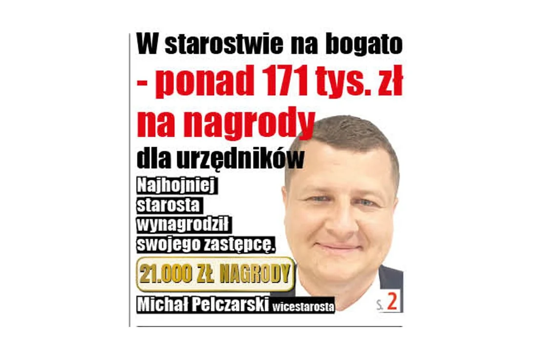 Starosta łęczyński przyznał nagrody urzędnikom na łączną kwotę ponad 171 tys. zł - Zdjęcie główne