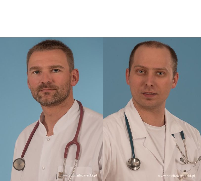 Od lewej: dr n. med. Marcin Skórski i lek. med. Krzysztof Cichoń  