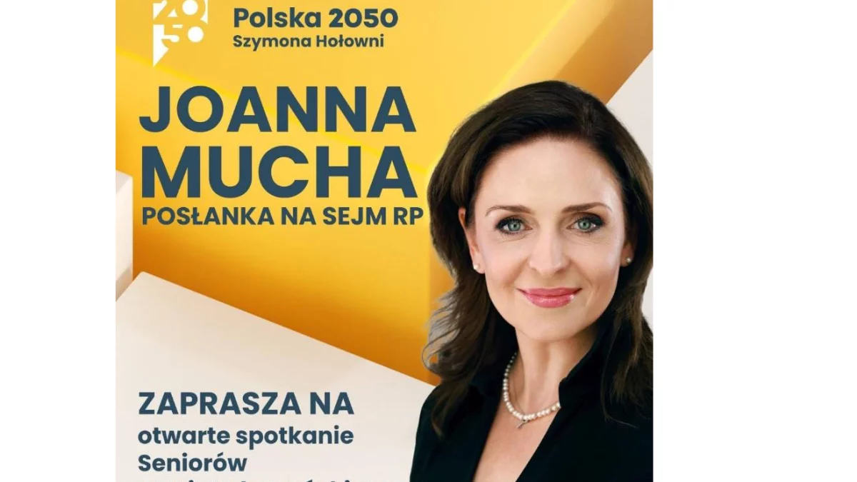 Łęczna: Joanna Mucha spotka się z seniorami - Zdjęcie główne