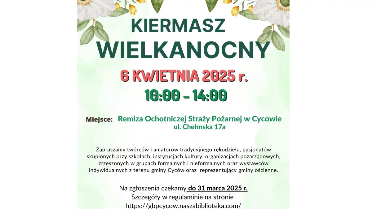 Kiermasz Wielkanocny w Cycowie - Zdjęcie główne