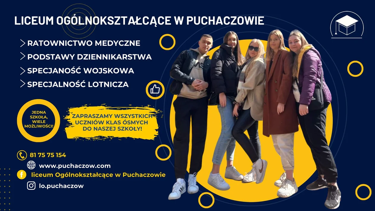 Liceum Ogólnokształcące w Puchaczowie zaprasza Absolwentów klas ósmych! - Zdjęcie główne