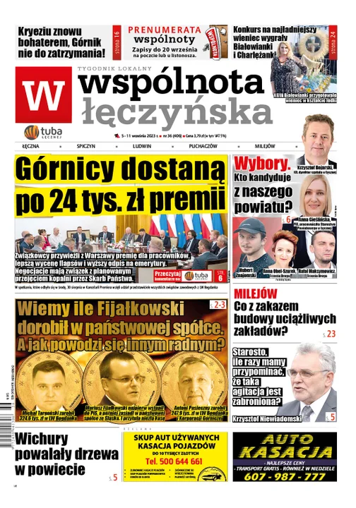 Najnowszy numer Wspólnoty Łęczyńskiej (5.09.2023) - Zdjęcie główne