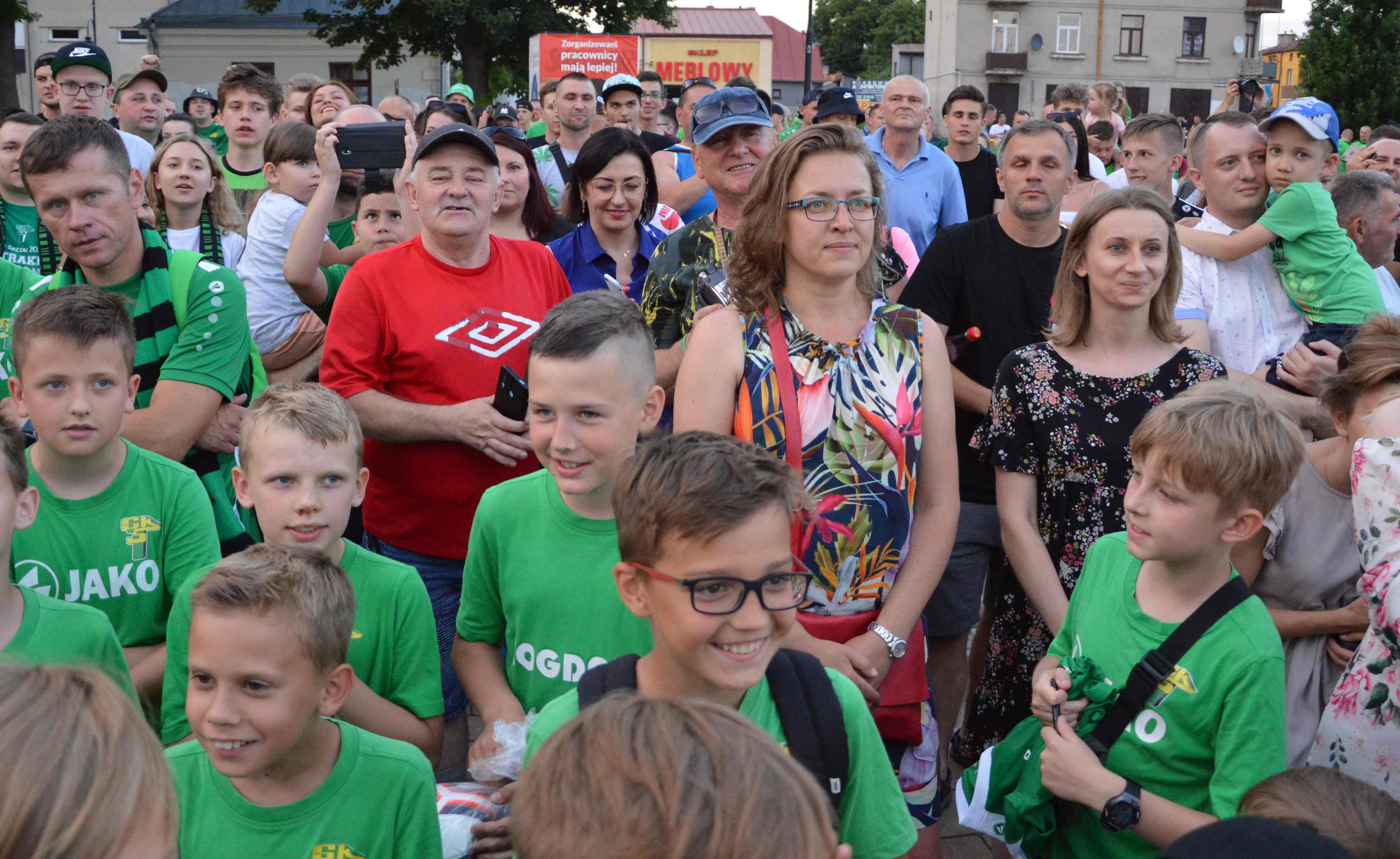 Na fecie nie mogło zabraknąć najmłodszych kibiców Górnika