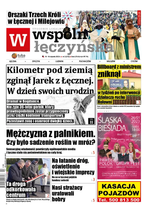 Najnowszy numer Wspólnoty Łęczyńskiej (10 stycznia 2023) - Zdjęcie główne