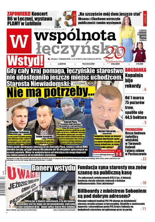 Najnowszy numer Wspólnoty Łęczyńskiej ( 29 marca 2022) - Zdjęcie główne