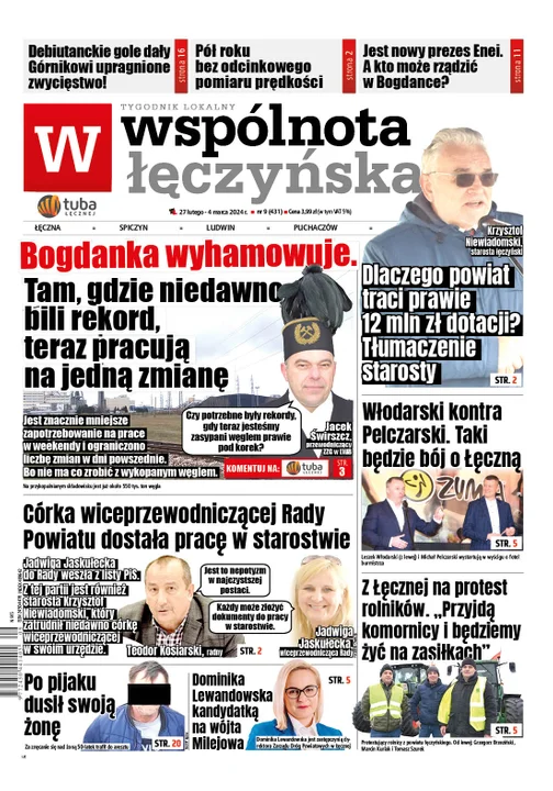 Najnowsze wydanie Wspólnoty Łęczyńskiej 27 lutego 2024r - Zdjęcie główne