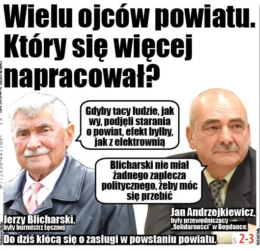 Wielu ojców powiatu łęczyńskiego. Który więcej się napracował?  - Zdjęcie główne