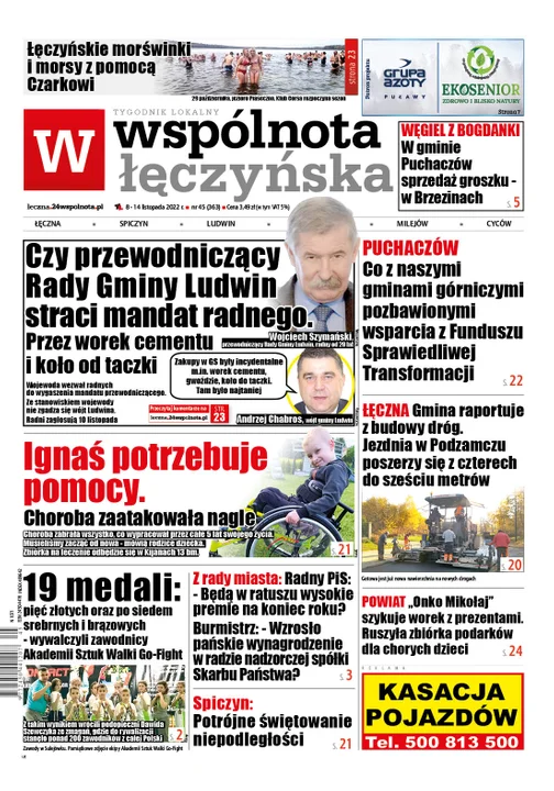 Najnowszy numer Wspólnoty Łęczyńskiej (8 listopada 2022) - Zdjęcie główne