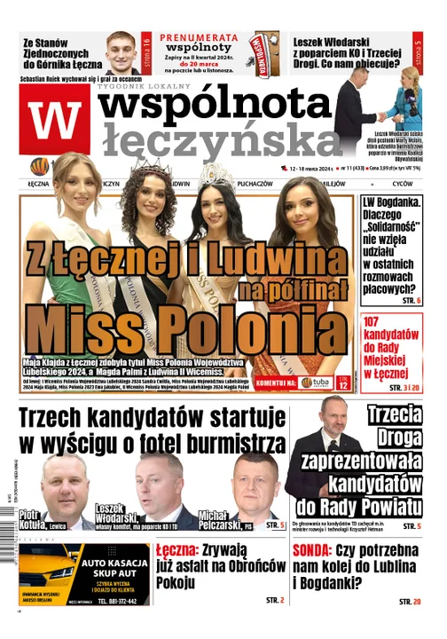 Najnowsze wydanie Wspólnoty Łęczyńskiej 12 marca 2024r - Zdjęcie główne