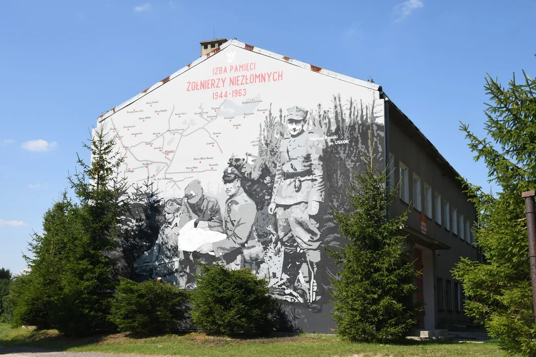 Powiat łęczyński: Mural z "Uskokiem" gotowy - Zdjęcie główne