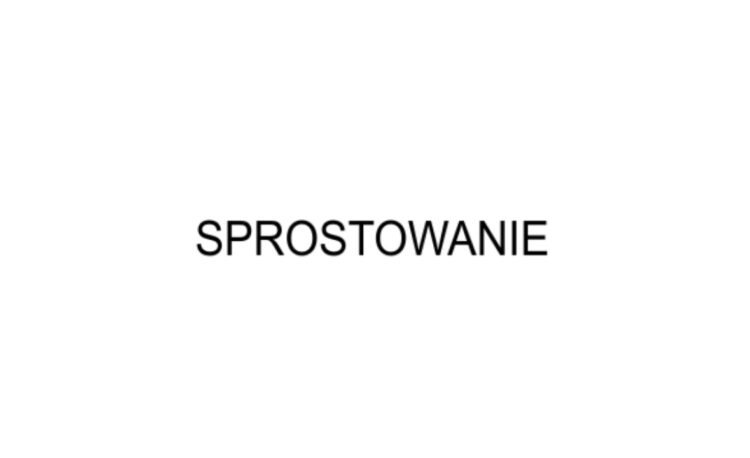 Sprostowanie - Zdjęcie główne