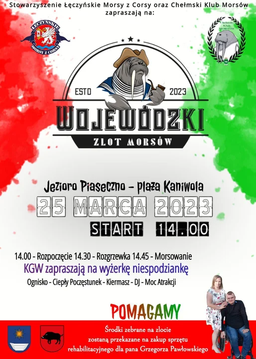 Wojewódzki zlot morsów nad jez. Piaseczno - Zdjęcie główne