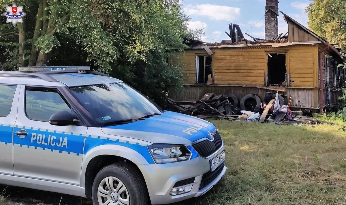 Powiat łęczyński : Tragiczny pożar, nie żyje jedna osoba - Zdjęcie główne