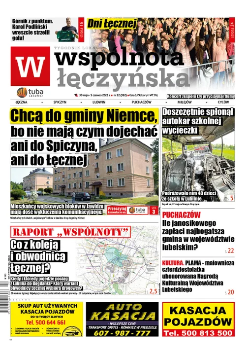 Najnowszy numer Wspólnoty Łęczyńskiej (30 maja 2023r) - Zdjęcie główne