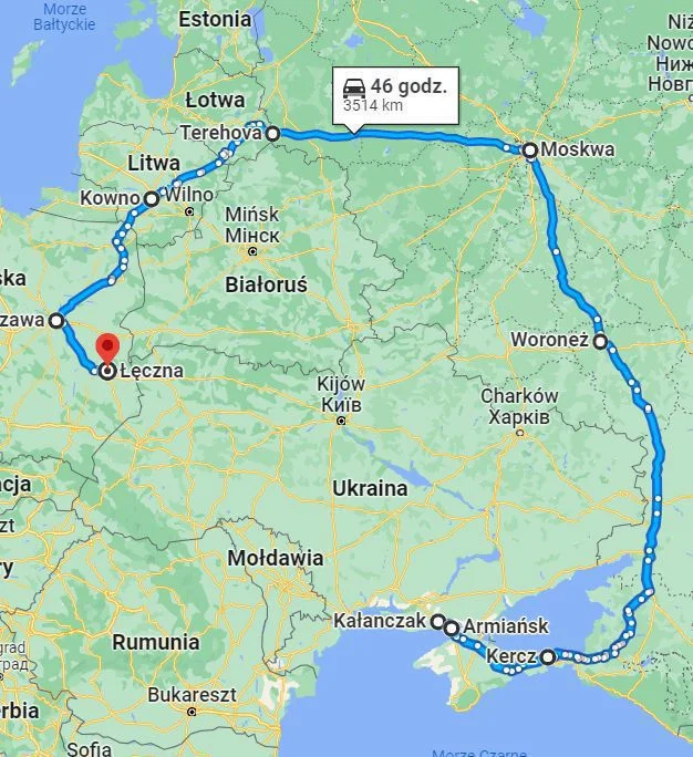 Do Łęcznej przez terytorium wroga Ukraińcy wycieńczeni trwającą dwie doby podróżą kolejną noc stali w zimnie, czekając w kolejce na granicy z Łotwą 