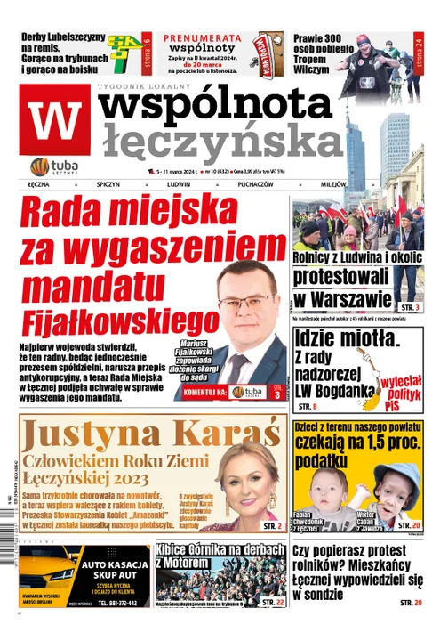 Najnowsze wydanie Wspólnoty Łęczyńskiej 5 marca 2024r - Zdjęcie główne