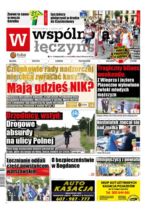 Najnowszy numer Wspólnoty Łęczyńskiej (8 sierpnia 2023r) - Zdjęcie główne