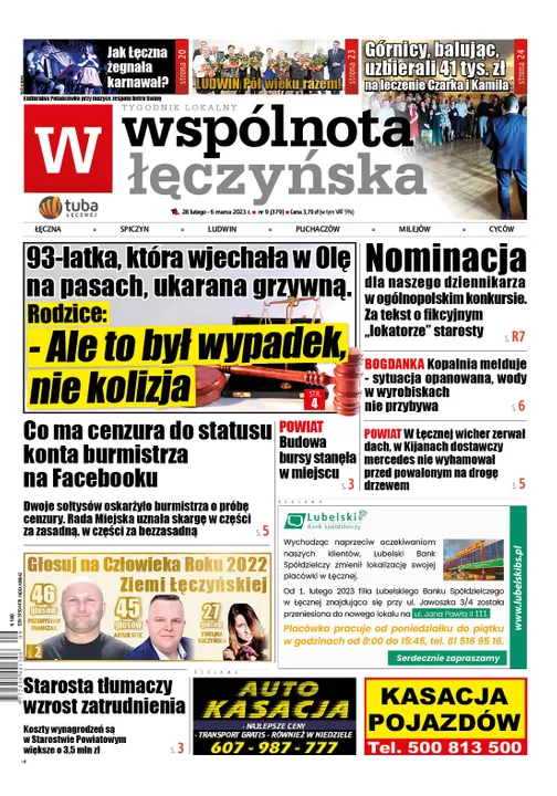 Najnowszy numer Wspólnoty Łęczyńskiej (28 lutego 2023) - Zdjęcie główne