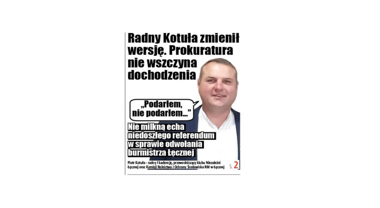 Łęczna: Radny Kotuła zmienił wersję. Prokuratura nie wszczyna dochodzenia - Zdjęcie główne