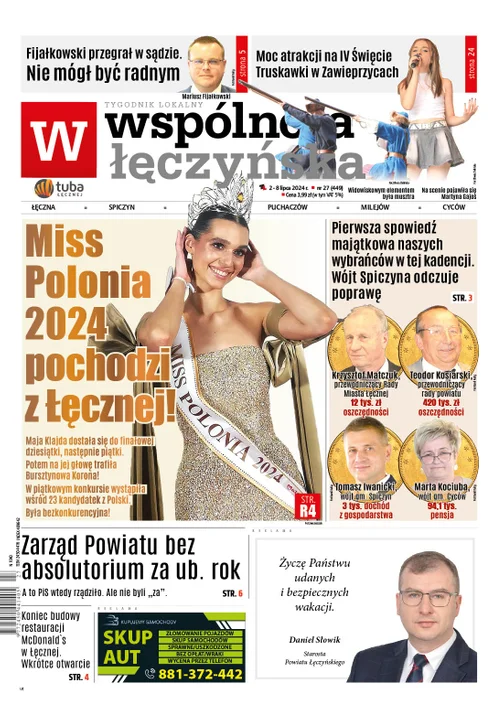 Najnowsze wydanie Wspólnoty Łęczyńskiej - 2 lipca 2024r - Zdjęcie główne