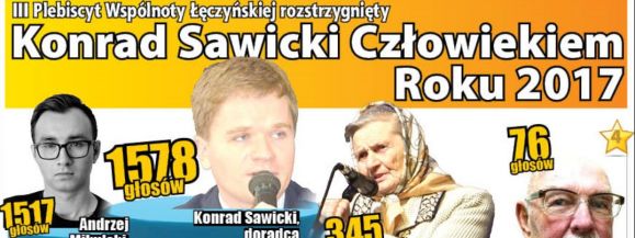 Konrad Sawicki Człowiekiem Roku 2017 - Zdjęcie główne