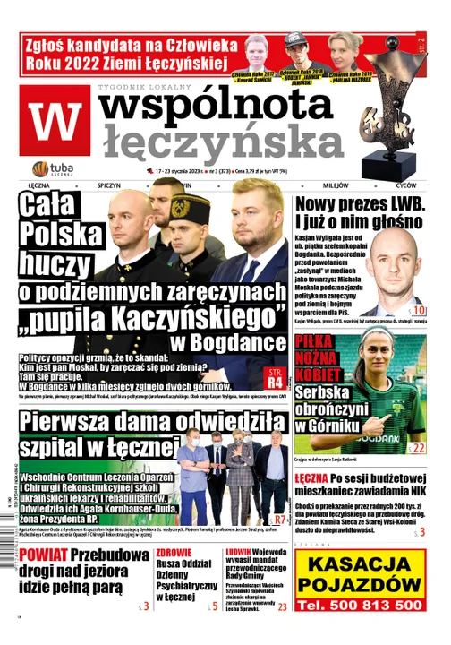 Najnowszy numer Wspólnoty Łęczyńskiej (17 stycznia 2023) - Zdjęcie główne