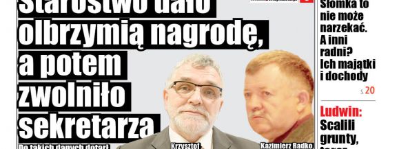 Starostwo dało olbrzymią nagrodę, a potem zwolniło sekretarza - Zdjęcie główne