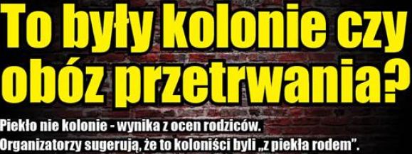 Dzieci wróciły z kolonii bez opuszka palca i ze skaleczoną nogą - Zdjęcie główne