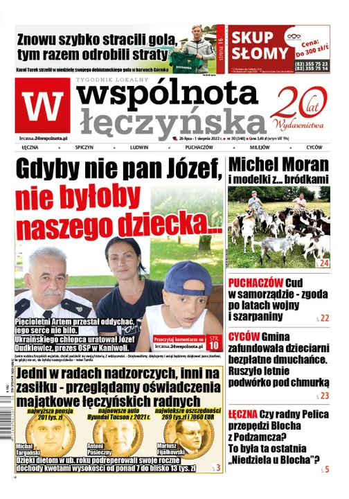 Najnowszy numer Wspólnoty Łęczyńskiej (26 lipca 2022) - Zdjęcie główne