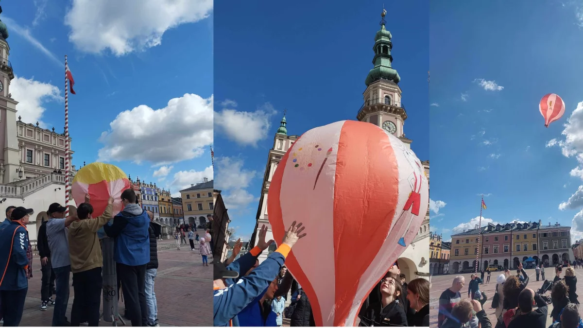 Balony na Rynku Wielkim w Zamościu (foto) - Zdjęcie główne